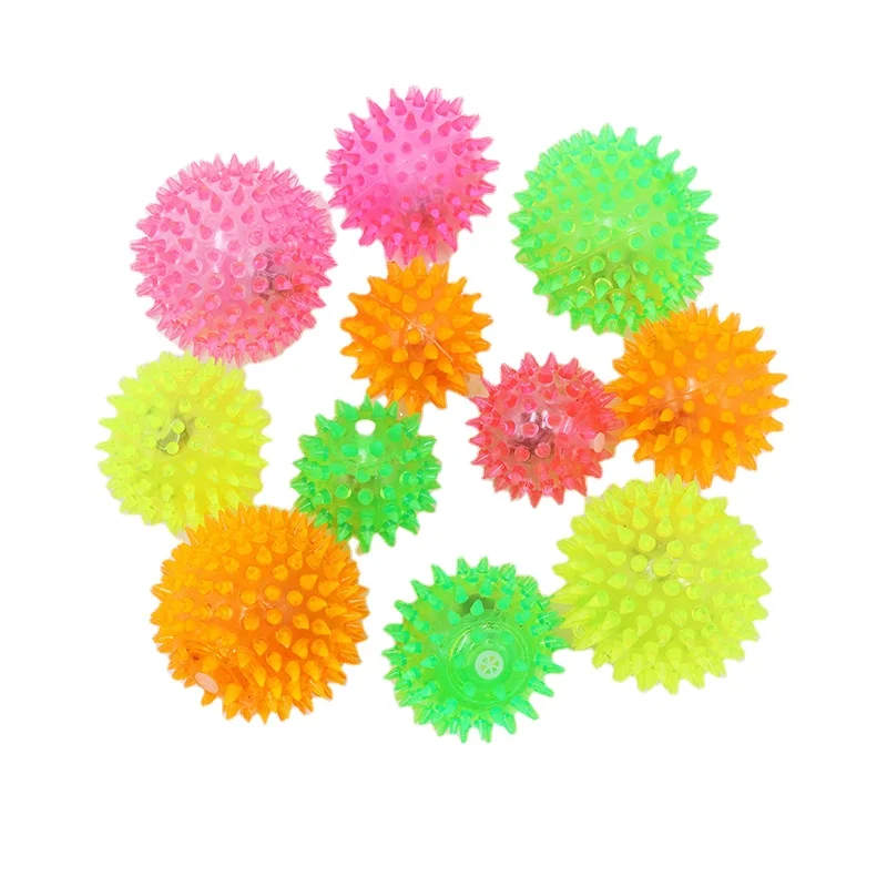 Hot Sale New Dog Toys Colorful Luminous Dog Chew Playing Toy Elastic Ball Random Color Small Pet Supplies