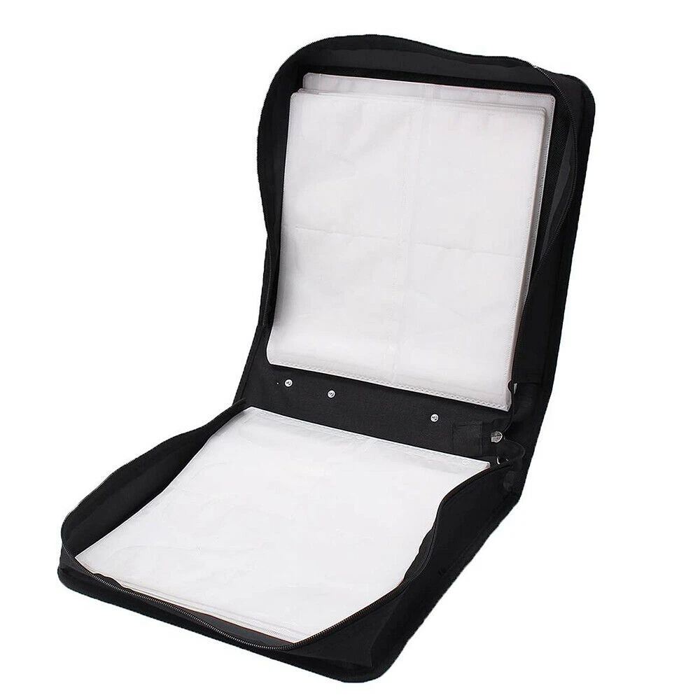 

Large Capacity Portable PU Leather Wallet Case Organizer for 400 Disc CD DVD Storage Bag