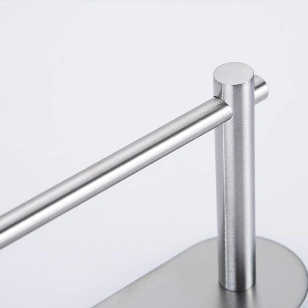 

Stainless Steel Paper Towel Holder Hand Towel Rack Dish Cloth Rack Heavy Duty Wall Mount Adhesive No Drill Kitchen Bathroom