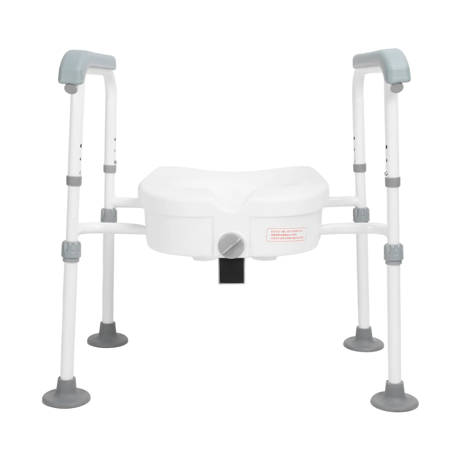 Elevated Toilet Seat Prevent Slipping Easy Adjust Height Increase Strong Load Bearing Elevated Toilet Seat Riser for Daily Use