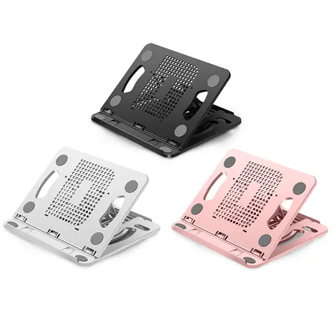 Soporte portátil para ordenador portátil, soporte ajustable para portátil, soporte plegable para tableta, soporte para ordenador para MacBook Air Pro y ipad