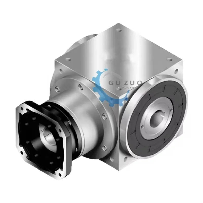 Right Angle AT280-FH 90 Degree Spiral Bevel Precision Steering Gearbox With 1 2 3 4 5 Ratio Servo Motor