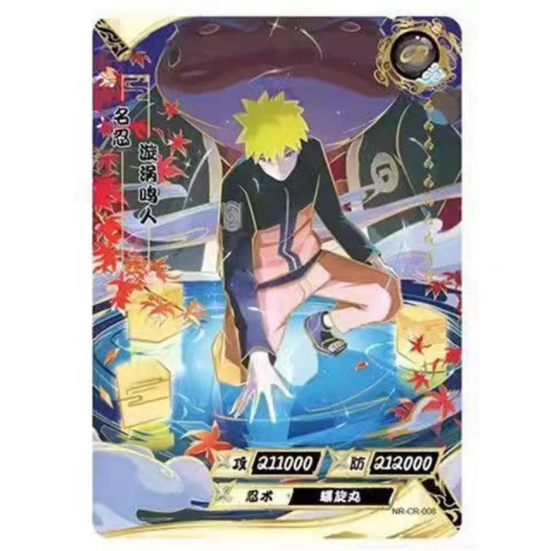 Kayou Naruto CR Card Uzumaki Naruto Hatake Kakashi Tsunade Uchiha Sasuk Hyuga Hinata Orochimaru Anime Figure Collection Cards