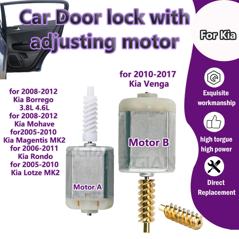 FC-280SC-20150/HFT VN81545 For Kia Borrego 3.8L 4.6L/Mohave/Magentis/Rondo/Lotze/Venga Car Door lock with adjusting motor 12V DC