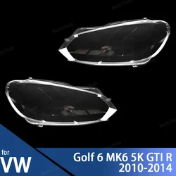 Car Headlamp Cover Headlight Lens Glass Cover Lampshade Bright Shell Lens Covers For Volkswagen VW Golf 6 MK6 GTI R 2010-2014