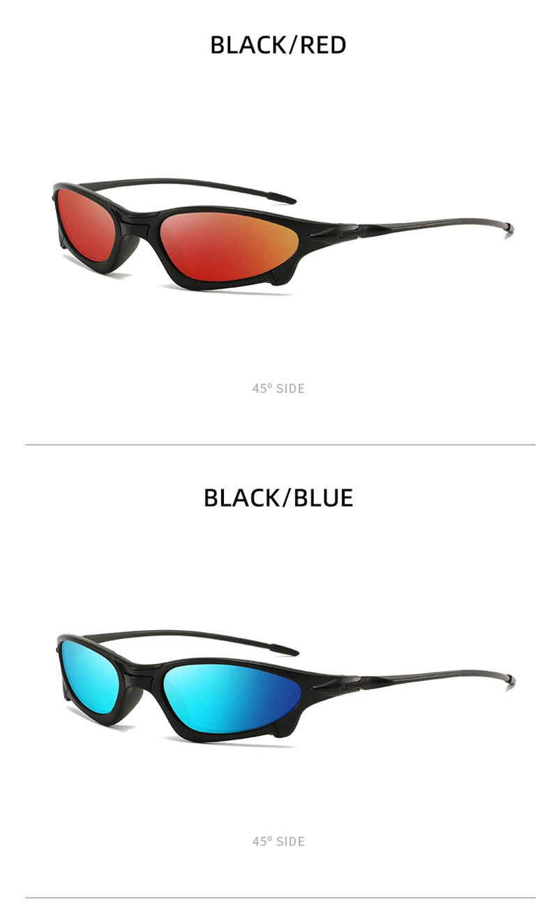 Leichte Sport-Polarisations-Sonnenbrille für Männer und Frauen, Modische Kleine Sportbrille für Outdoor-Aktivitäten wie Radfahren, Laufen, Angeln, Wandern – Detail 15