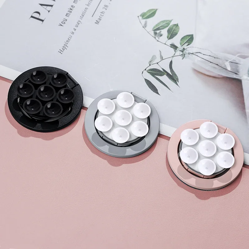 

Универсальный силиконовый держатель для телефона на присоске 360° ° Вращающаяся сильная магнитная складная подставка для кольца на палец для IPhone 13, 14, 15, 16