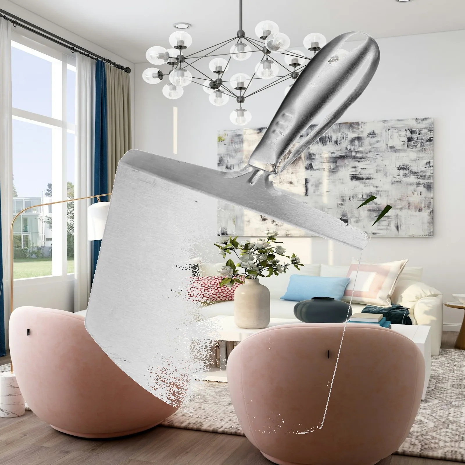 Versatile Putty Cleaner Ergonomic Spatula Sharp Utility Knife Plaster Wall Tool for Construction Home Improvement