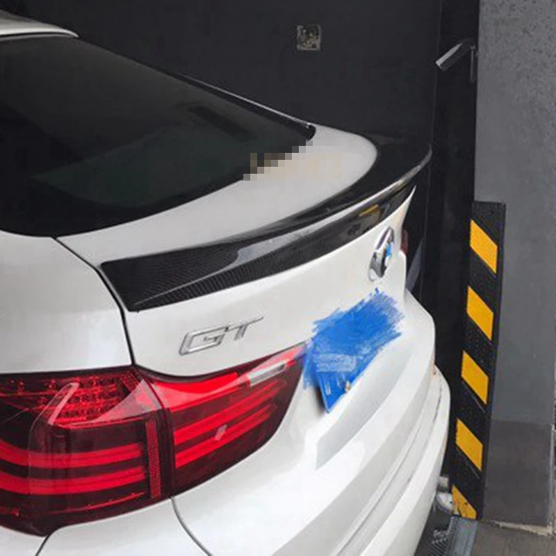

FOR BMW 5 Series GT F07 2014-2017 AC Style Carbon Fiber Rear Spoiler Trunk Wing FRP Glossy Black Forged Carbon
