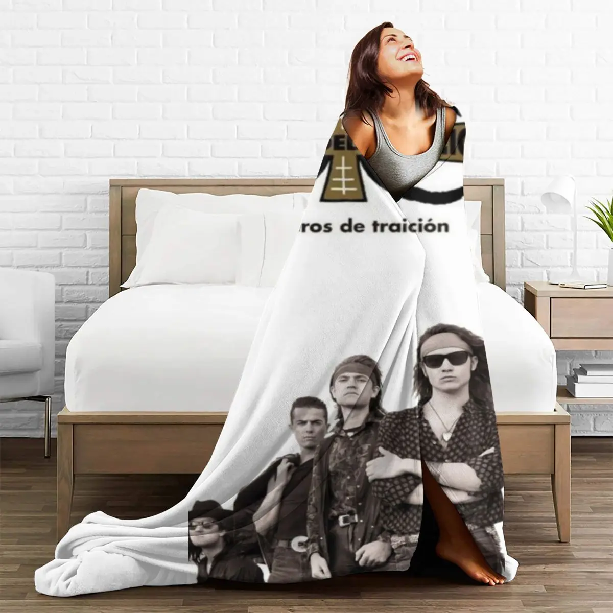 Soft Durable Blankets Picnic Heroes Del Silencio Throw Blanket Music Tour Concert Flannel Bedspread Bedroom Print Sofa Bed Cover