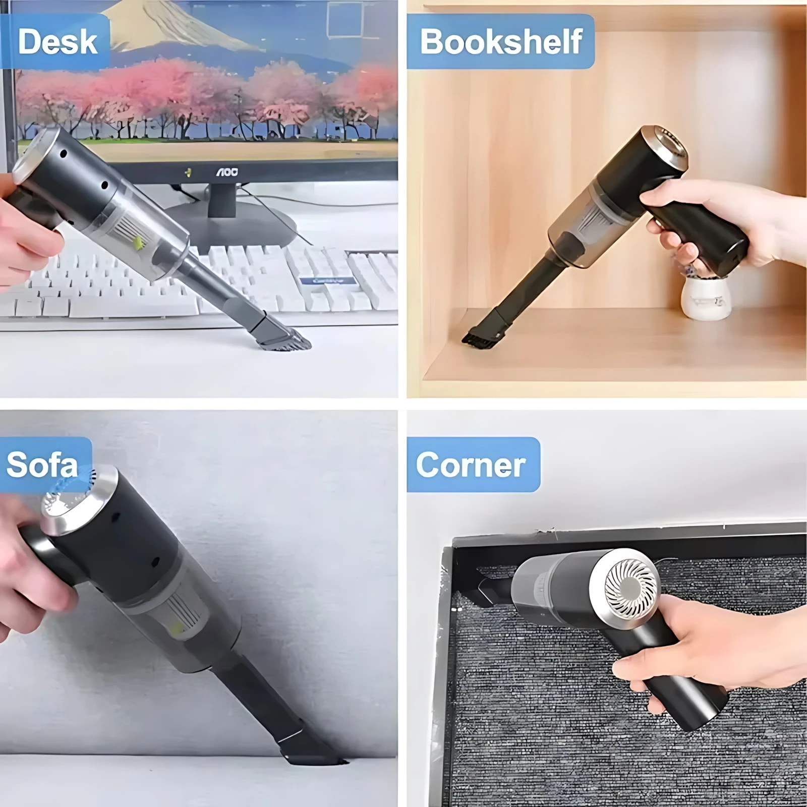 Wireless Car Vacuum Cleaner Strong Cordless Cleaner Suction Handheld Auto Vacuum Home&Car Dual Use MiniVacuum Cleaner Appliance