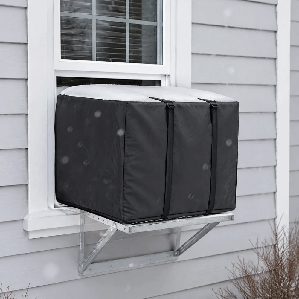Waterproof Oxford Cloth Air Conditioner Cover Sun Proof Dustproof AC Unit Protector Foldable Weather Resistant