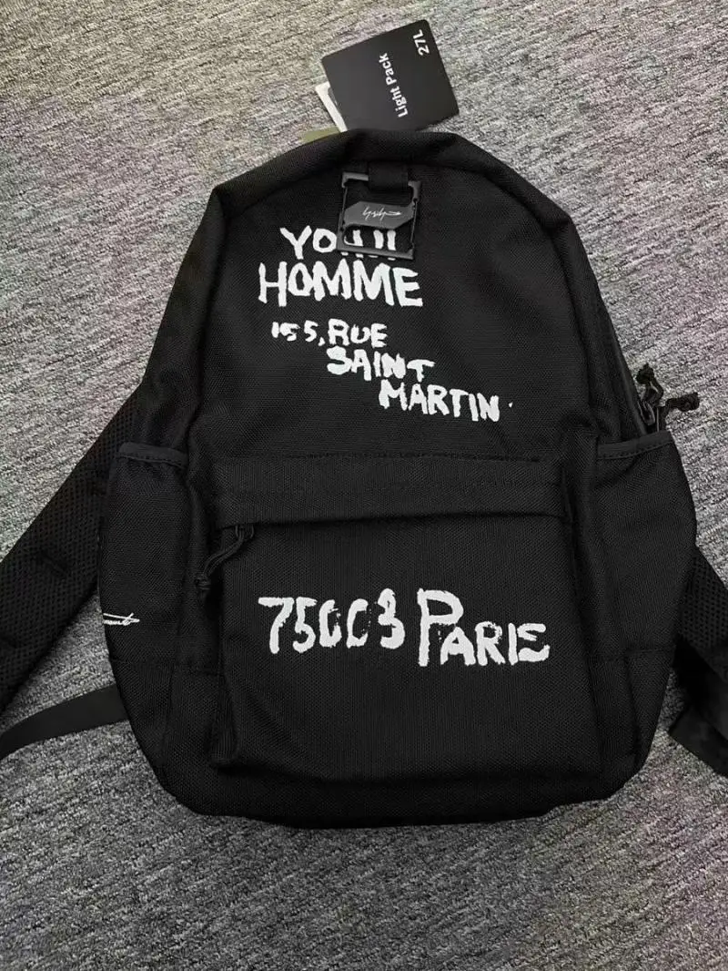 Frauen Graffiti Brief Rucksack Hohe Kapazität Schwarz Wasserdichte Computer Tasche Unisex Y2k Grunge Schule Taschen Gothic Stil 2024 Neue