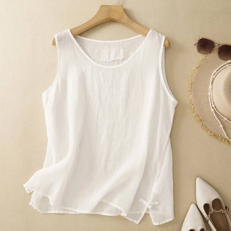 

Loose Casual Fashionable Color Vest Summer New Style Artistic Versatile Large Size Women's Base Layer Tank Top