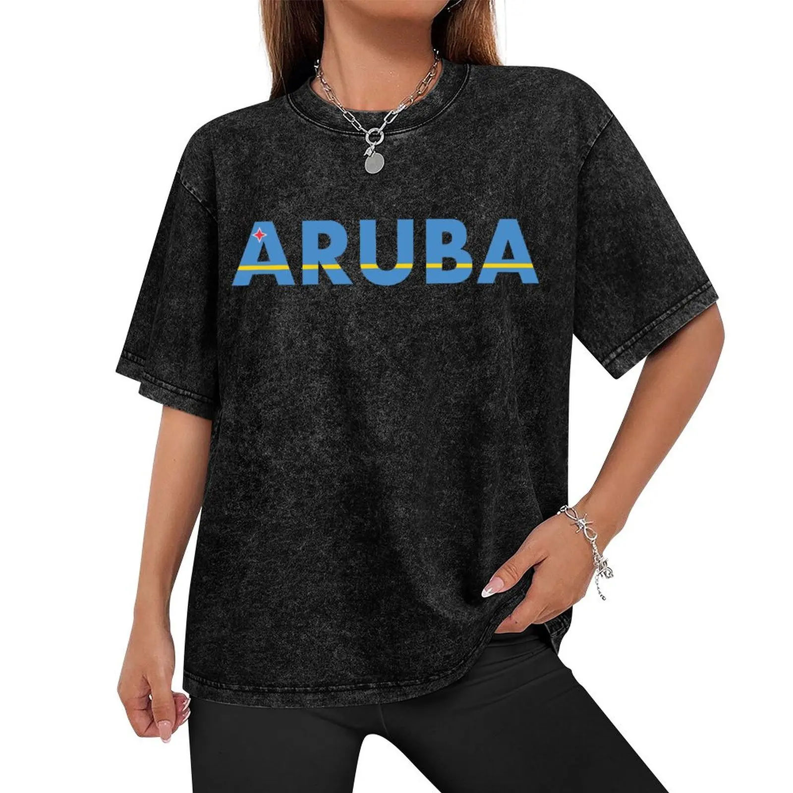 Aruba Stickers T-Shirt summer clothes vintage t shirts sweat shirts, men