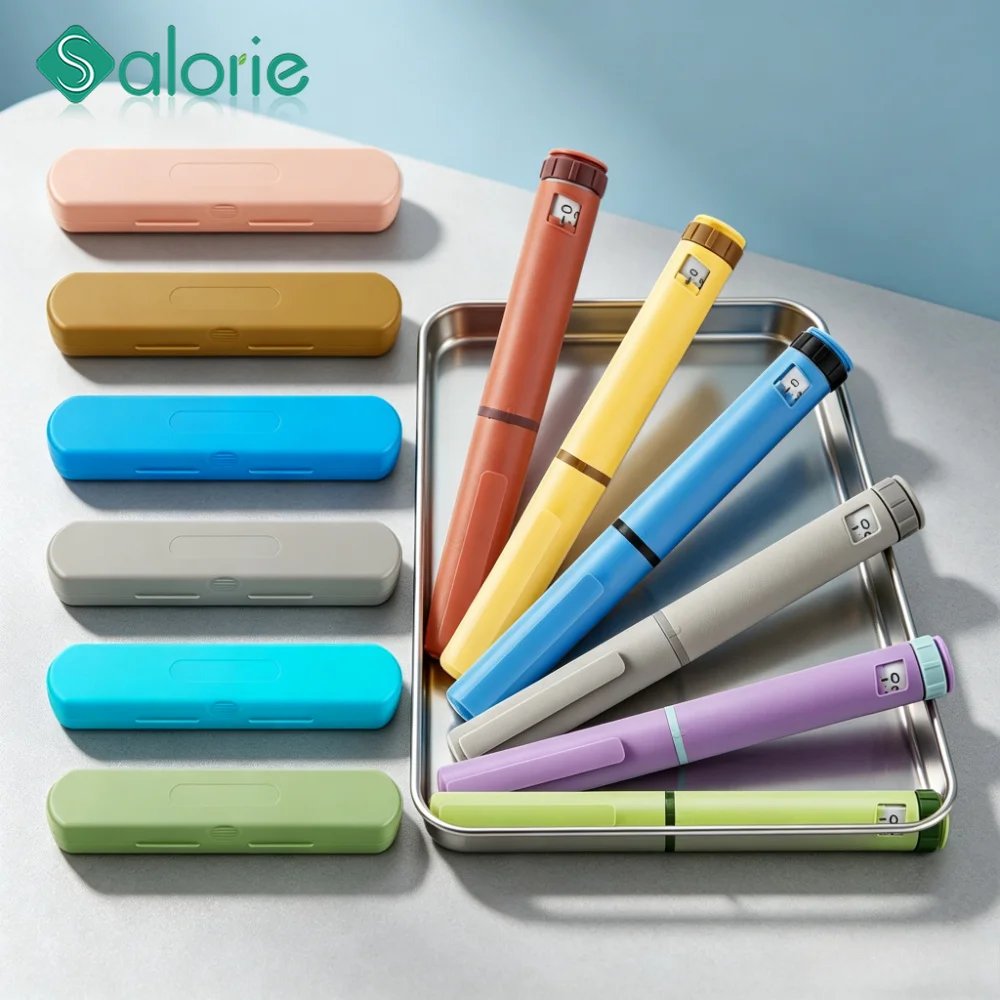 Reusable Insulin Injection Pen Portable Diabetes Pen Accurate Scale Visible Residual Dose Peptide Magic Pen for Travel Daily Use