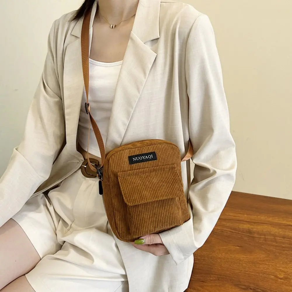 

6-цветная вельветовая сумка через плечо для женщин и мужчин, вельветовая сумка через плечо, милые маленькие сумки, повседневные уличные сумки-мессенджеры