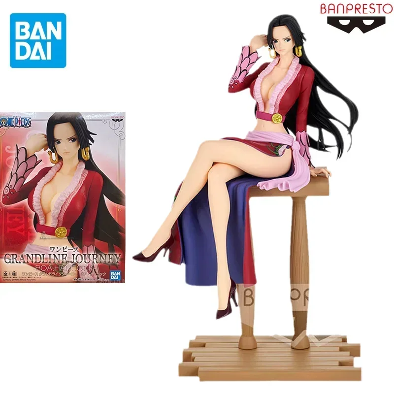 

Bandai BANPRESTO Original One Piece Anime Figure Grandline Boa Hancock Toys Gift Collectible Model Ornaments Action Figures