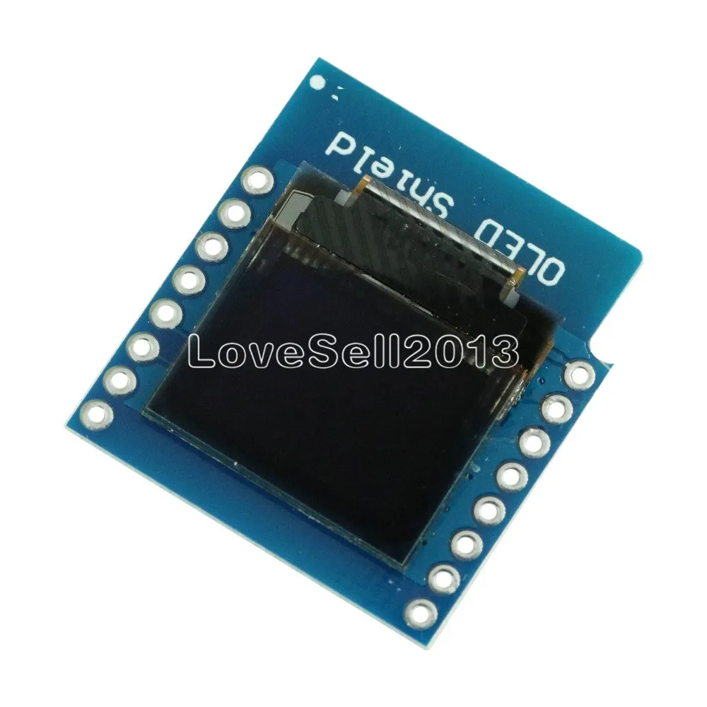 Protector OLED para WeMos D1 mini 0,66 "pulgadas 64X48 IIC I2C para Arduino K nuevo, 1 unidad