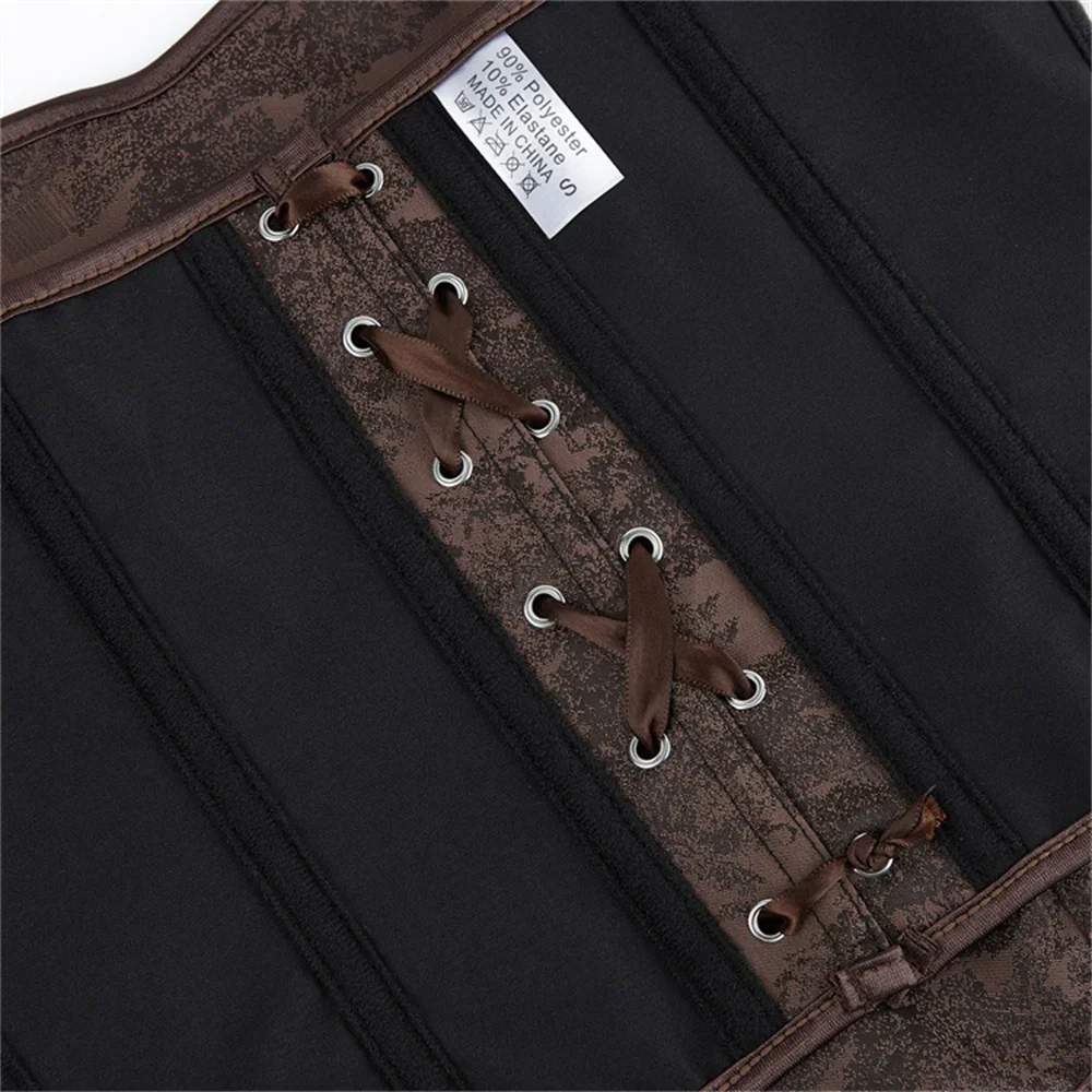 خمر المرأة بوستير مدرب خصر مشد المحاصيل الأعلى مثير الدانتيل متابعة القوطية الملابس الداخلية المشدية سخرية حفلة كلوبوير صد