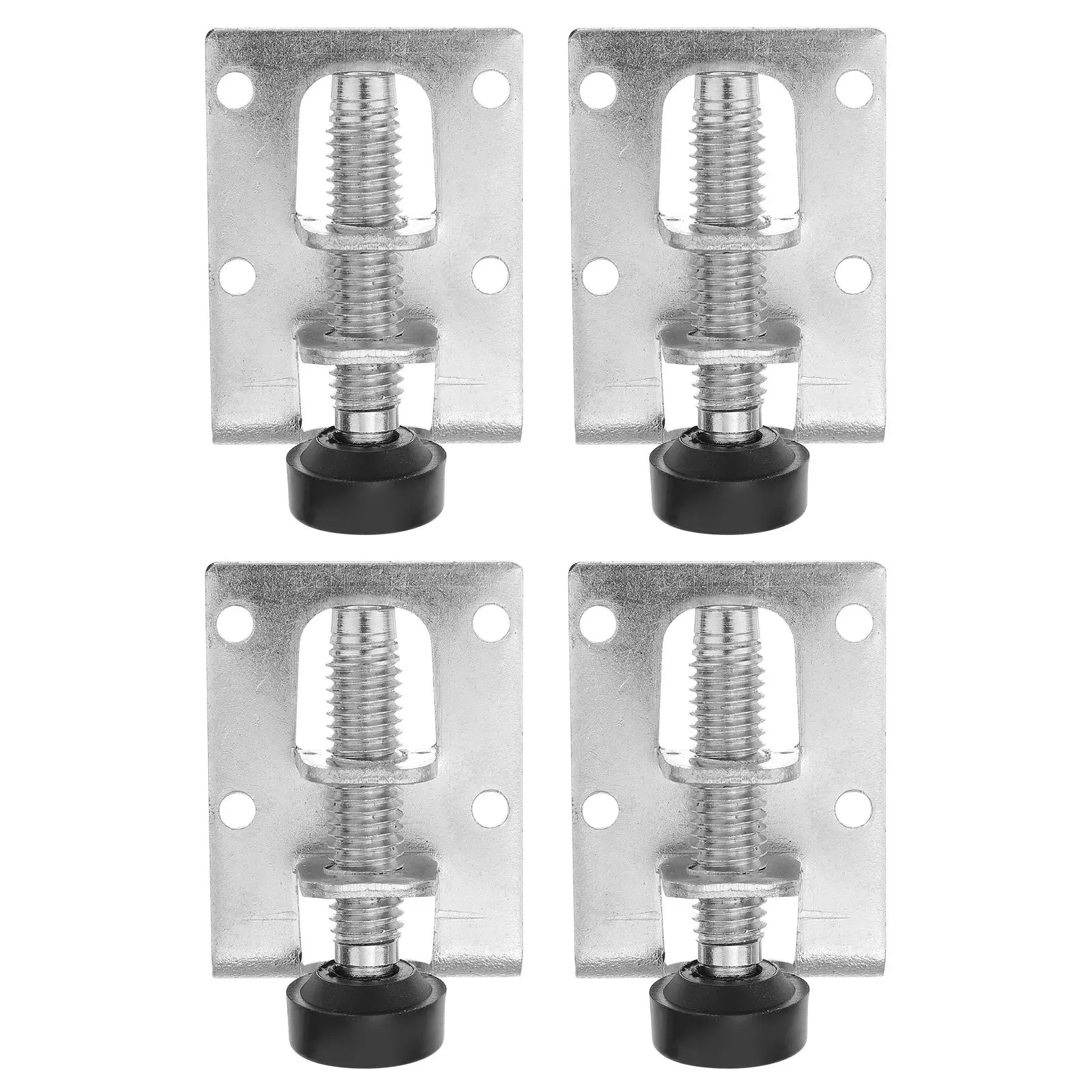 4Pcs Heavy Duty Adjustable Furniture Leveling Feet Steel Leg Levelers for Cabinets Tables Workbenches Floor Scratch Safe