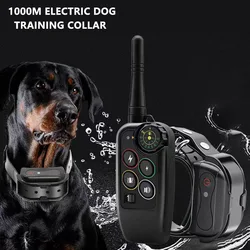 1000m Electric Dog Training Collar Remote Control Waterproof training dogs collars For All Size Shock Vibration Sound