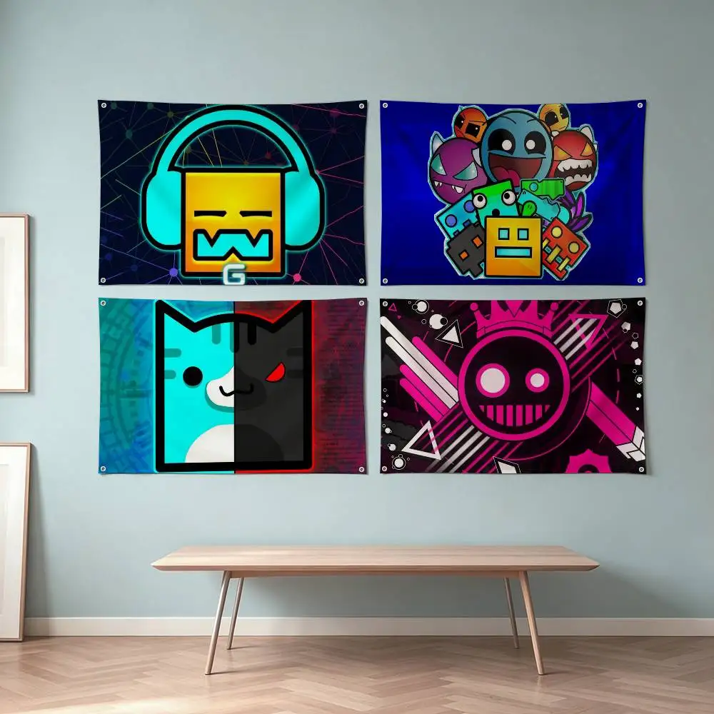 Geometrys-S Dashs-S Game Flag Suitable For Party Club Outdoor Interior Wall Decoration Banner Fans Gift