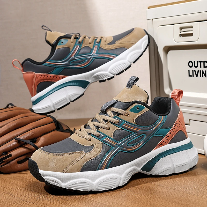 Men's casual sneakers four season new breathable light outdoor racing running shoes fashion student plus size speed sports shoes
