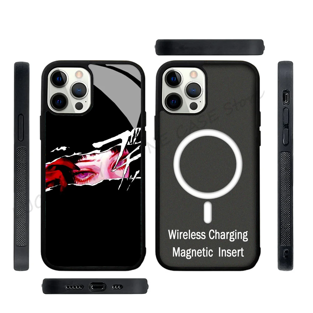

Anime Girl Eyes Phone Case Strong Magnetic For IPhone 15 14 13 Pro Max 11 12 Mini For Magsafe