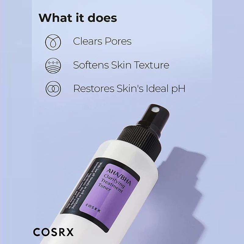 COSRX AHA/BHA Clarifying Treatment Toner 150ml Exfoliating Facial Serum Blackheads Remover Moisturizing Smooth Korean Cosmetics