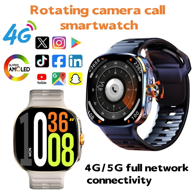 

4G/5G full network M99 smartwatch, 1200W high-definition camera, 2.4-inch AMOLED screen, GPS/WIFI/intelligent AI, APP download