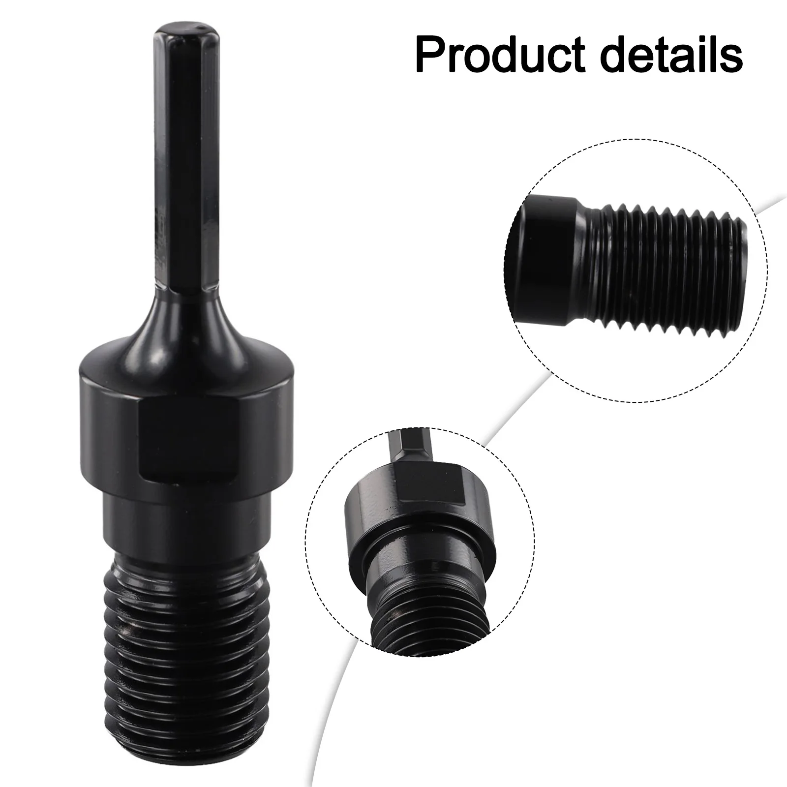 

For Hammer Drill For Hexagonal Shank Hexagonal Shank Adapter 1-1 4-7UNC Thread Adapter For Professional Use Size No