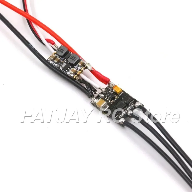 FATJAY Ultra-small Size 7A ESC 1S 2S with BEC 100% Throttle for RC Fixed-wing Aircraft Motor