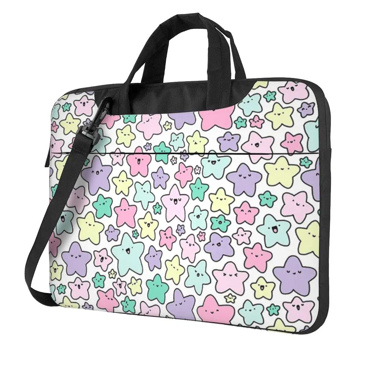 

Pastel KiraKira Stars Crossbody Laptop Bag Case Computer Bag Resistant Protective Notebook Pouch for Macbook Pro Lenovo