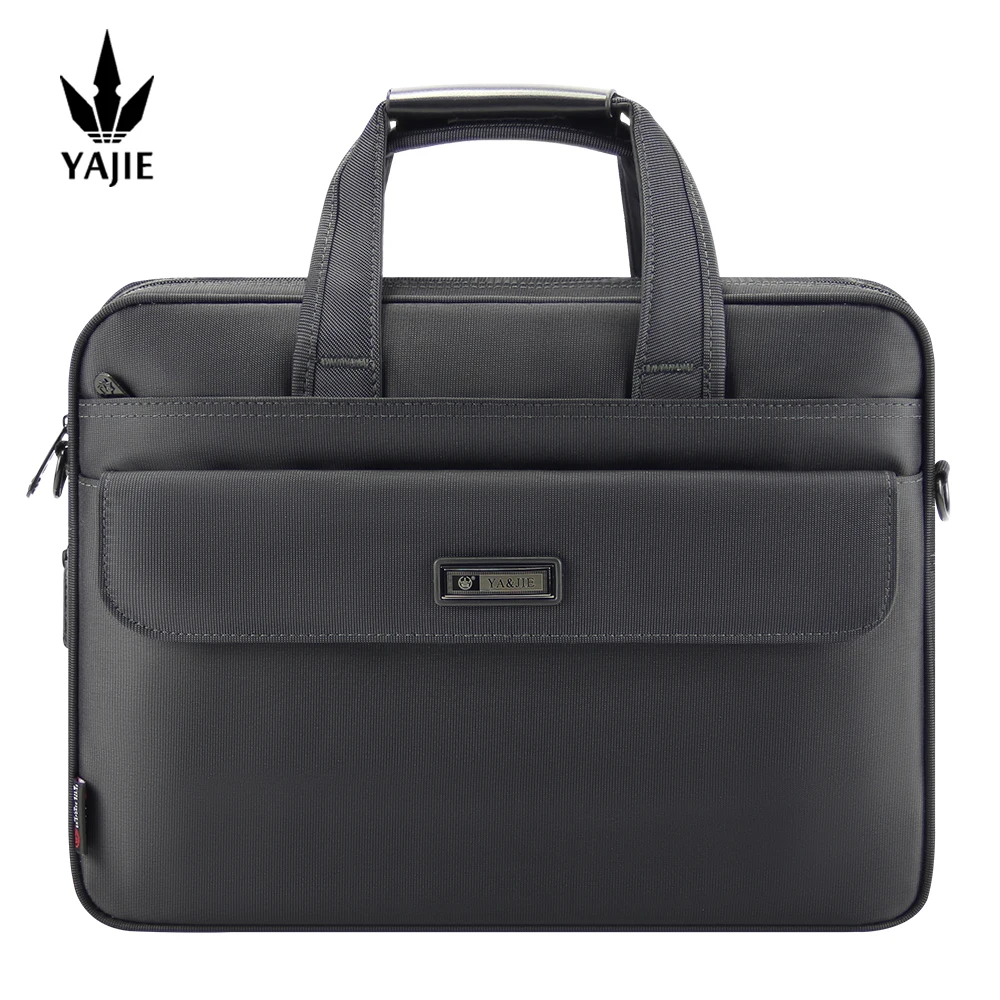 

Large capacity briefcase bag Business men 14 inch Laptop Notebook Bag canvas Handbags Shoulder Men's Office Bags Oxford Fabric