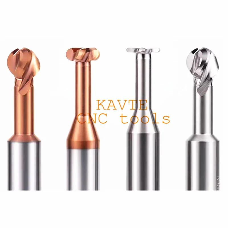 Ball T-Shaped Arch Milling Cutter 3D Lollipop End Mill R0.5 R0.75 12345678 R9 R10 Ball Slot Solid Carbide CNC For Steel Aluminum