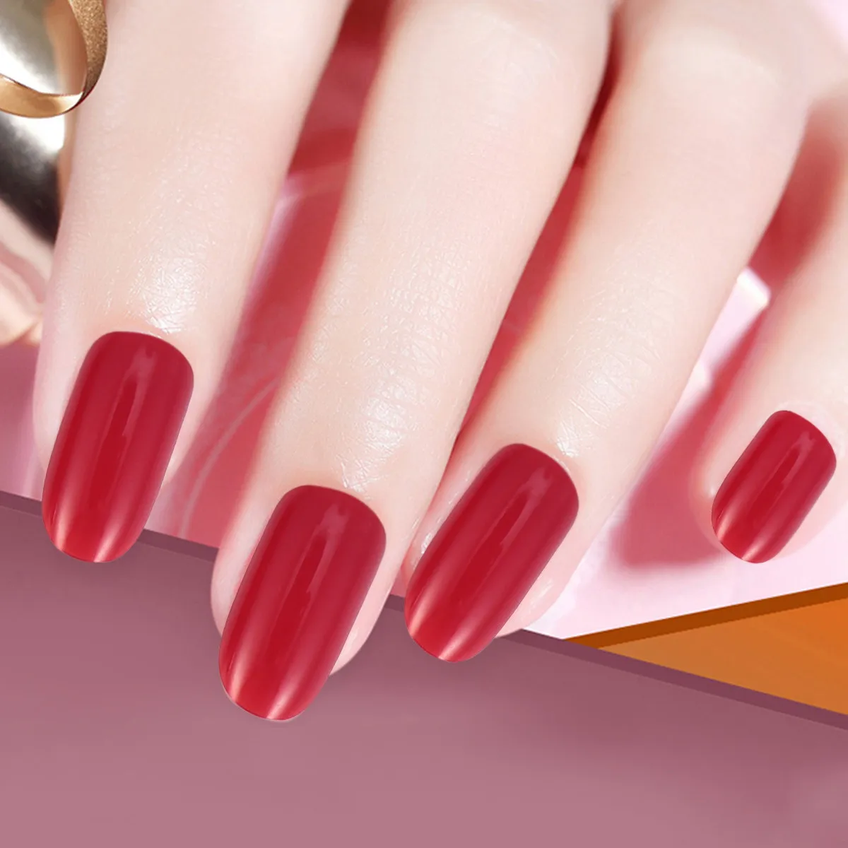 

24 шт. накладных ногтей, стильные однотонные наклейки для ногтей для свадьбы, выпускного, свиданий, Хэллоуина, Рождества, Дня святого Валентина, маникюра