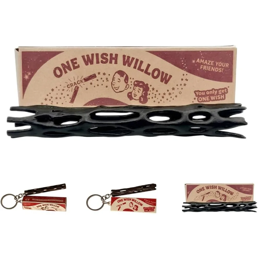 One Wish Willow Stick und Box, 3D-gedruckter Wunschstift für Horrorfilm-Fans, Geschenk, lustiger Party-Glücksbringer