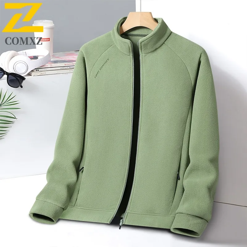 

COMXZ Men Winter Zipper Coat Versatile Stand Collar Commute Office Thick Warm Parka Leisure Everyday Style Lightweight Clothing
