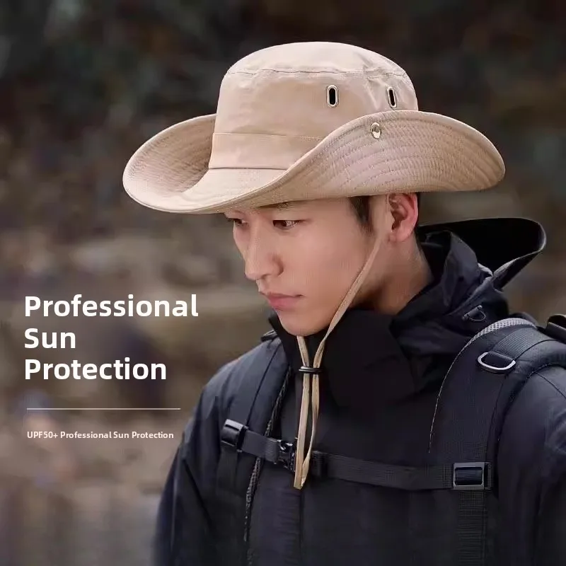 Men's Fishing Sun Protection Hat 2026 UV Sunshade Face Mask Mountain Climbing Summer Cap Breathable Quick Dry Lightweight view 4