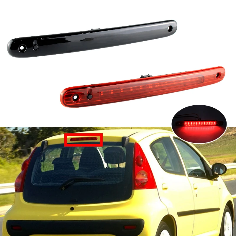 

1PC For Peugeot 107 For Citroen C1 2005 2006 2007 2008 2009 2010 2011-2014 LED Rear High Level Third Brake Stop Light Lamp 12V