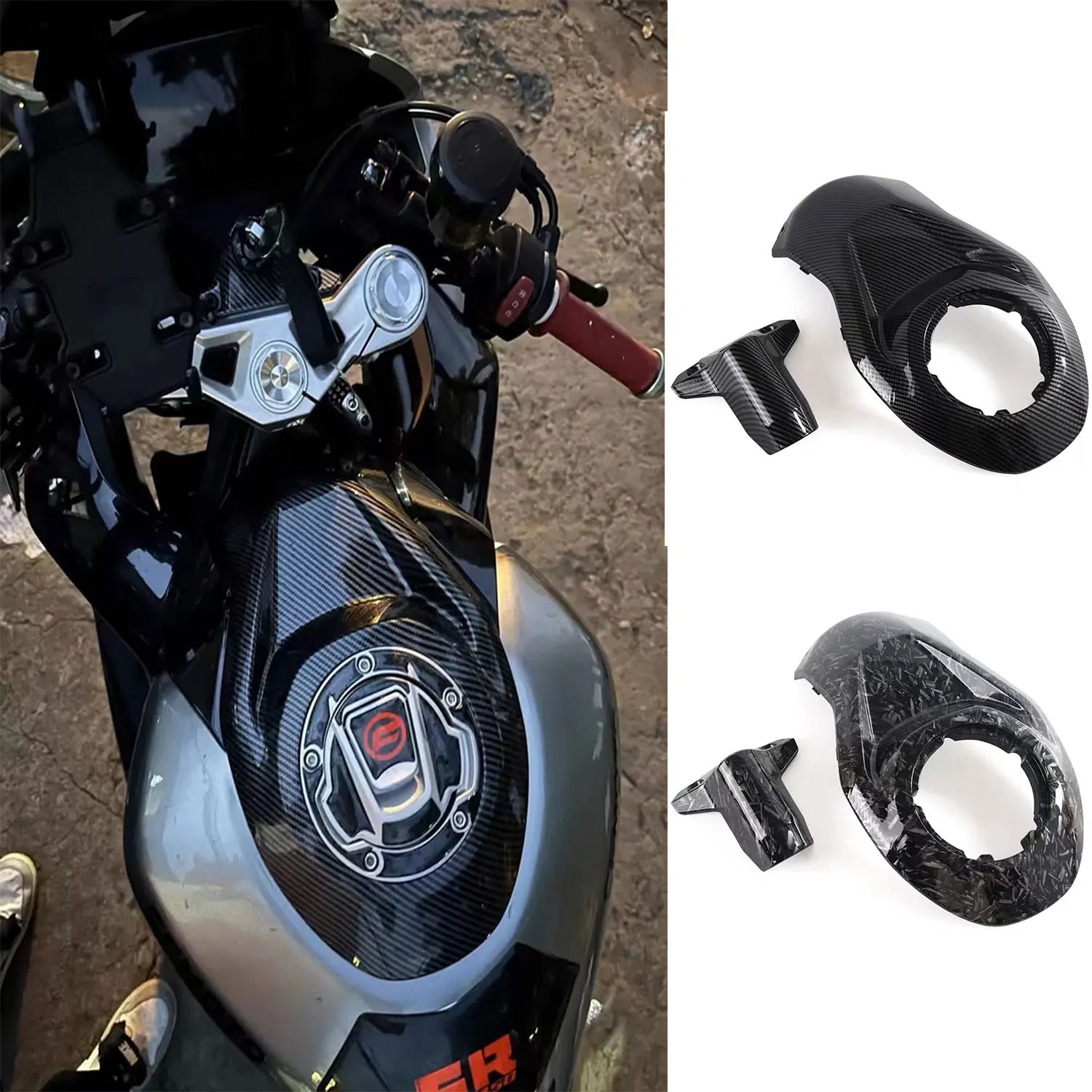 For CFMOTO 450SR S 450SS 450 SR SS CF450SR Front Fuel Tank Protection Door Keyhole Guard Cover Ignition Protector Parts Fairing