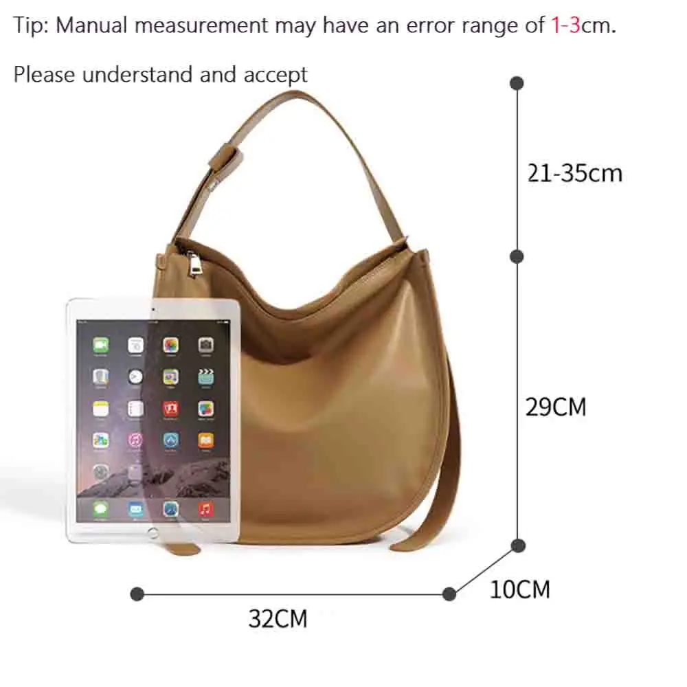 MS Retro Women Shoulder Saddle Bags Luxury Genuine Leather Big Capacity Chic Lady Office Work Underarm Tote Bags Black 2023 New