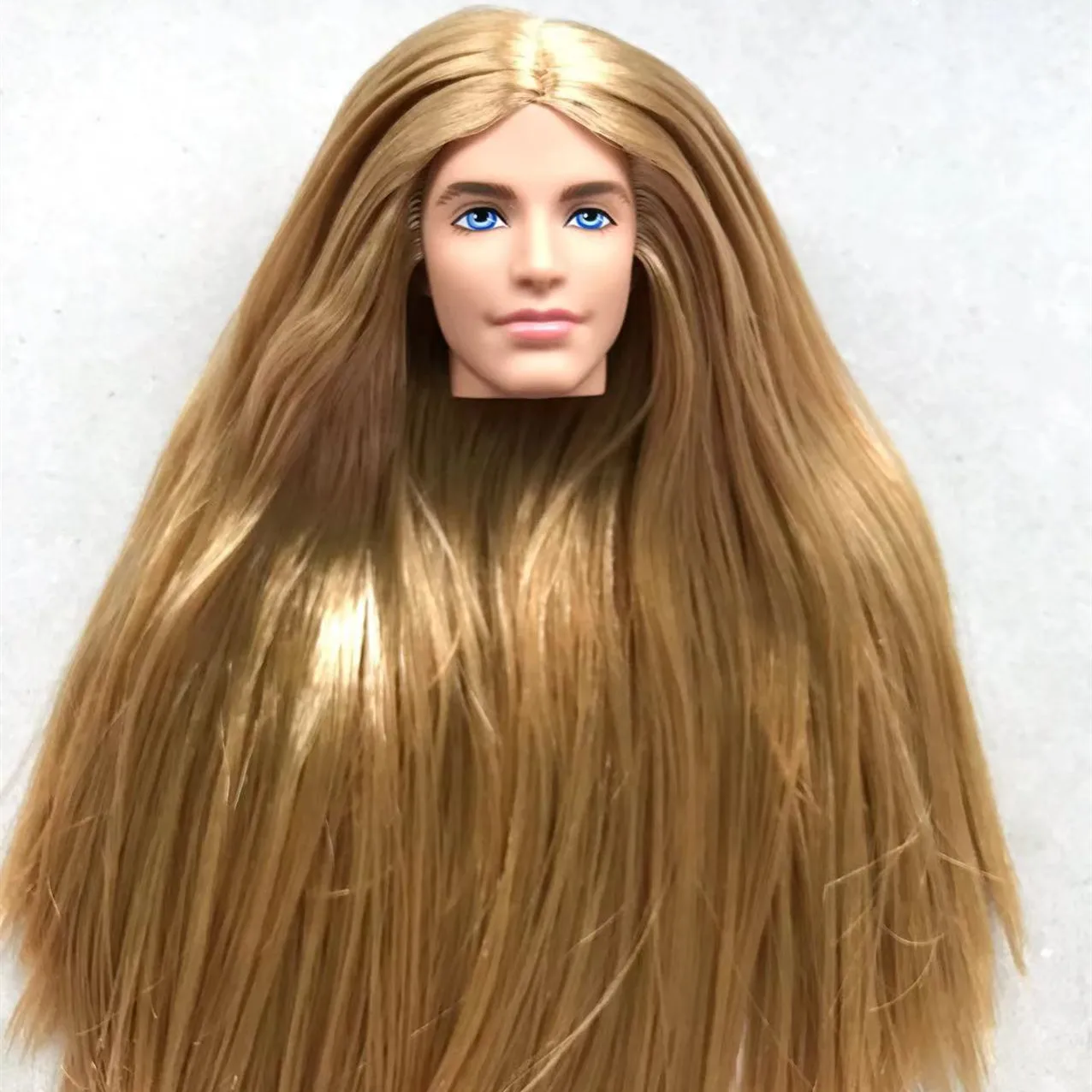 Original Doll New Heads Long Colorful Hair Princess Doll Heads Black White Brown Skin DIY Doll Parts Lady Collection Doll Heads