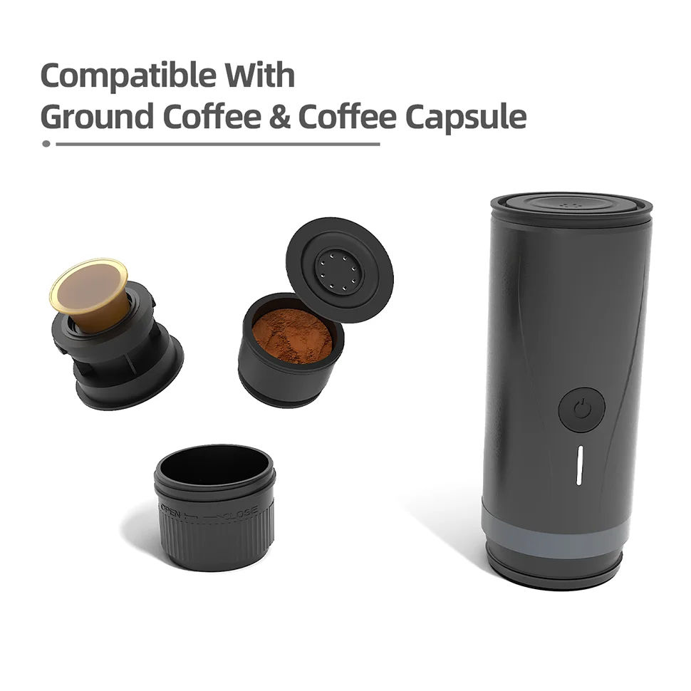 Lightweight Portable Coffee Maker With One-Click Fast Brewing For Camping Outdoor & Hotel Use