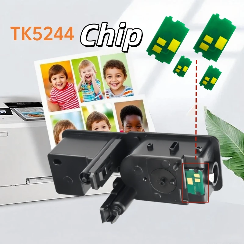 

4 шт. чип сброса картриджа с тонером TK-5244 TK5244 для Kyocera ECOSYS M5526cdw P5026cdw P5026cdn M5526 P5026 Cdw Cdn заправка тонера