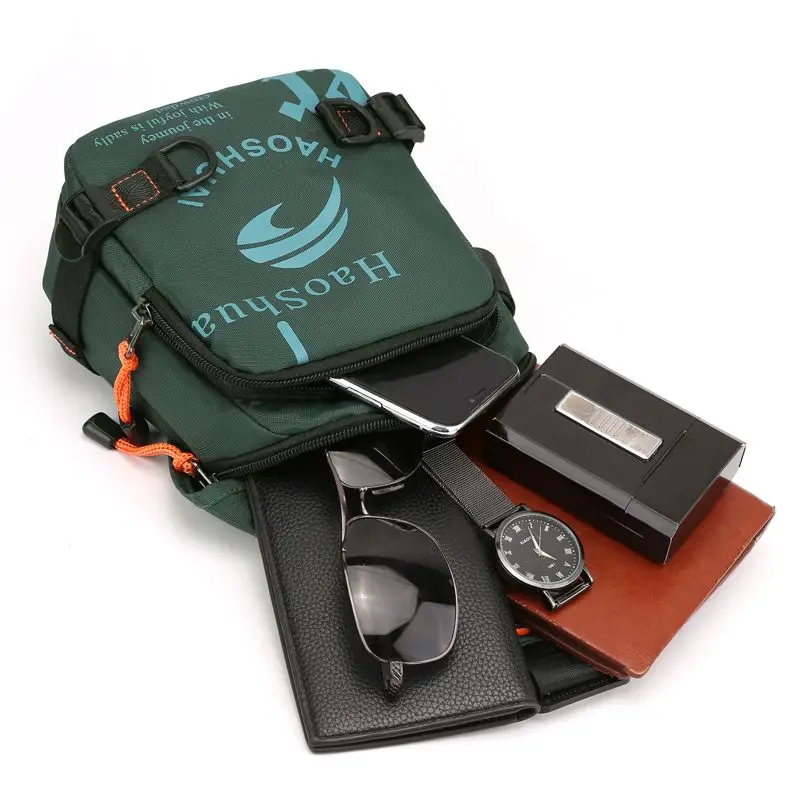 الرجال حقيبة ظهر ذات حمالة عبر الجسم حقائب السفر المشي لمسافات طويلة الرياضة الذكور موضة حقيبة نايلون رسول كتف واحد الصدر حقيبة ظهر