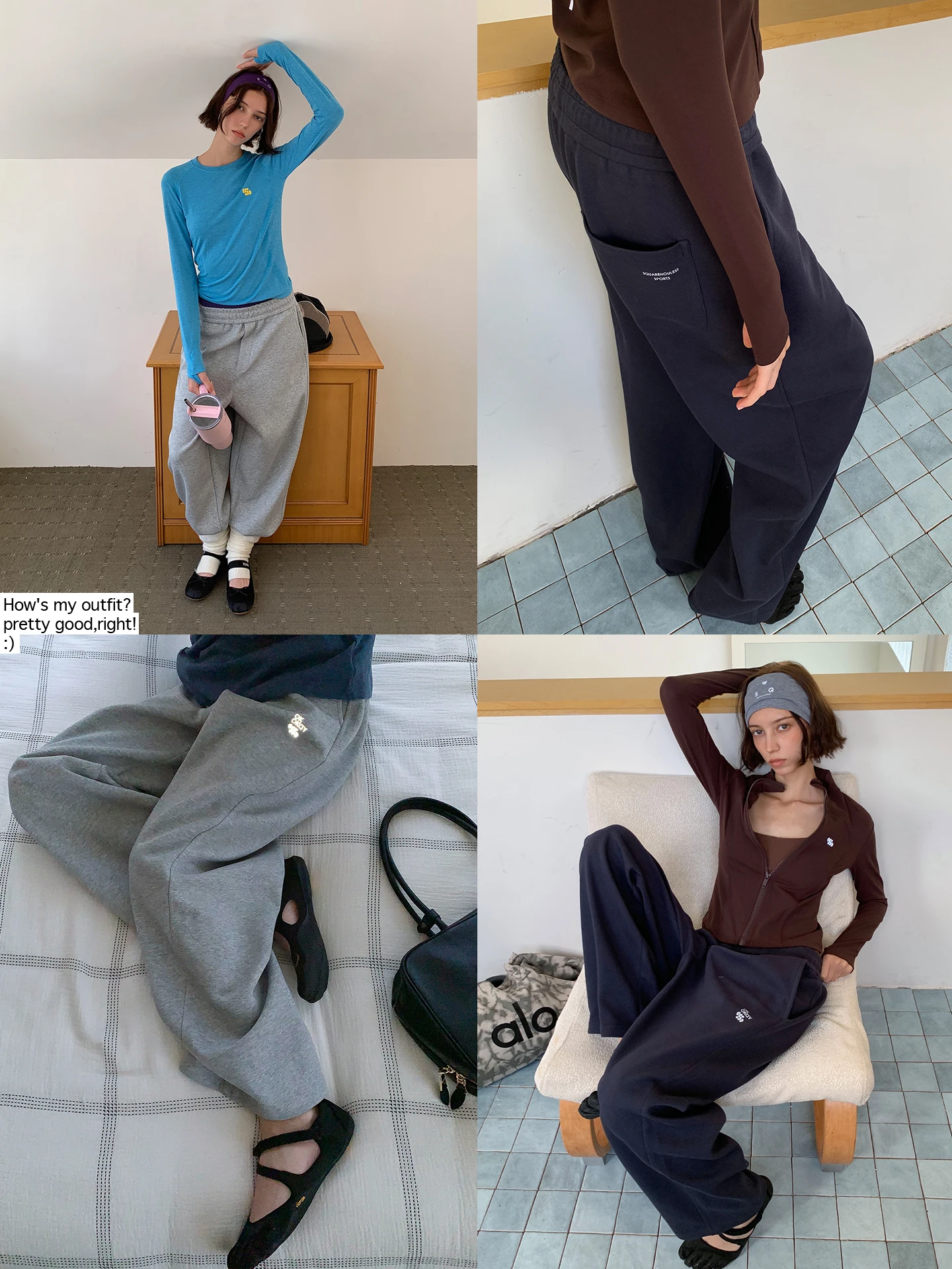 Women's Loose Straight Leg Casual Pants Autumn Season Elastic Waist Corduroy Wide Leg Pants Comfortable Cotton Blend Trousers