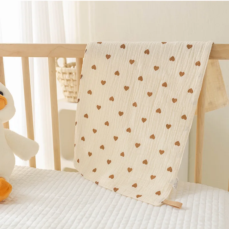 Cotton Muslin Baby Face Towel Long Burp Cloth for Newborn Kindergarten Hand Towels Infant Drooling Bibs Washcloth Baby Items image 4