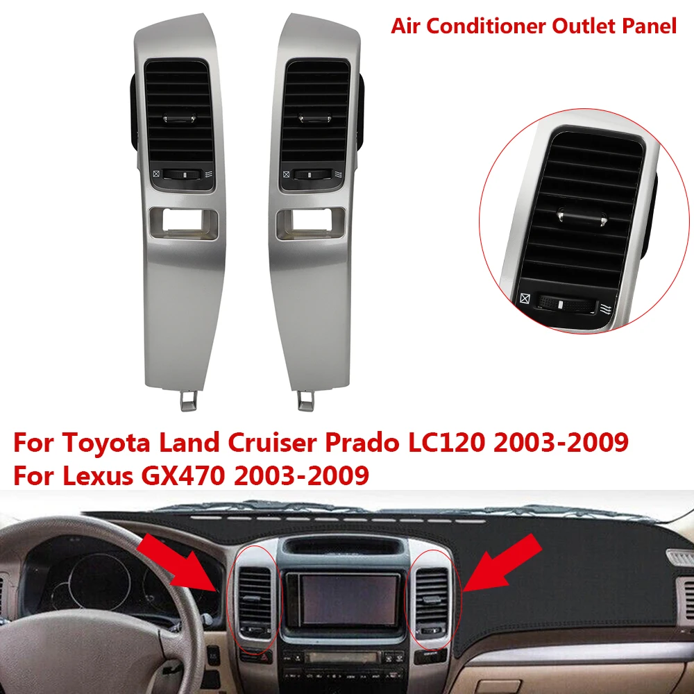 

Car A/C Air Conditioning Vents Plate Frame Panel For Toyota Land Cruiser Prado 120 Lexus GX470 2003-2009 Air Conditioner Outlet